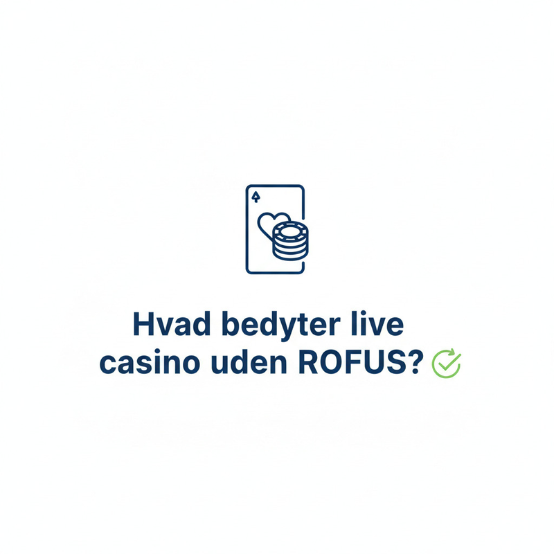Spillelobby for live casino uden ROFUS